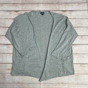 Patagonia Worn Wear Grey/Gray Organic Cotton Cardigan Sweater Large‎